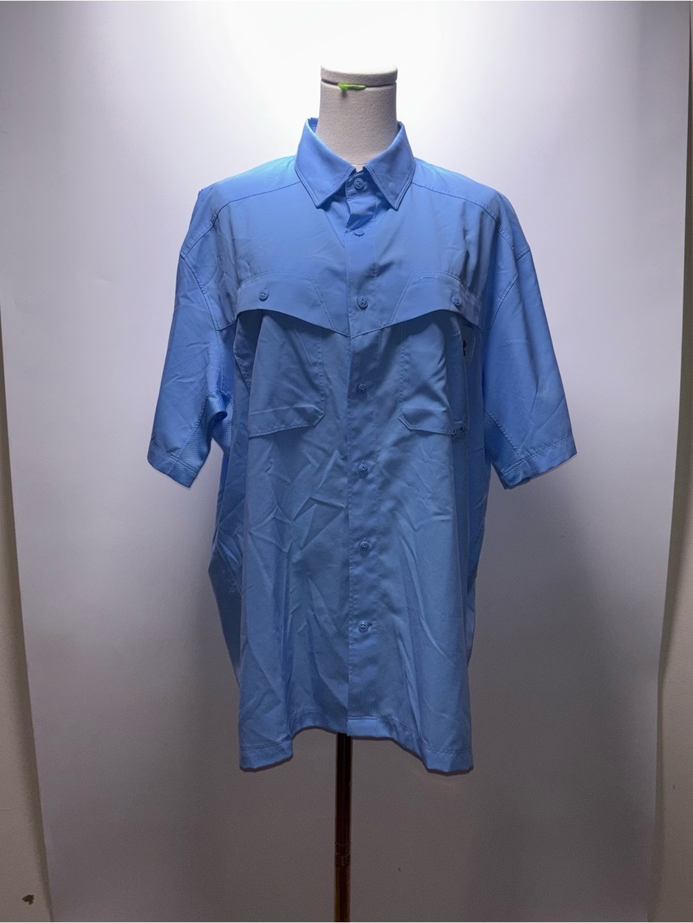 Under Armour Tide Chaser Short Sleeve Button Down Fishing Shirt Size L